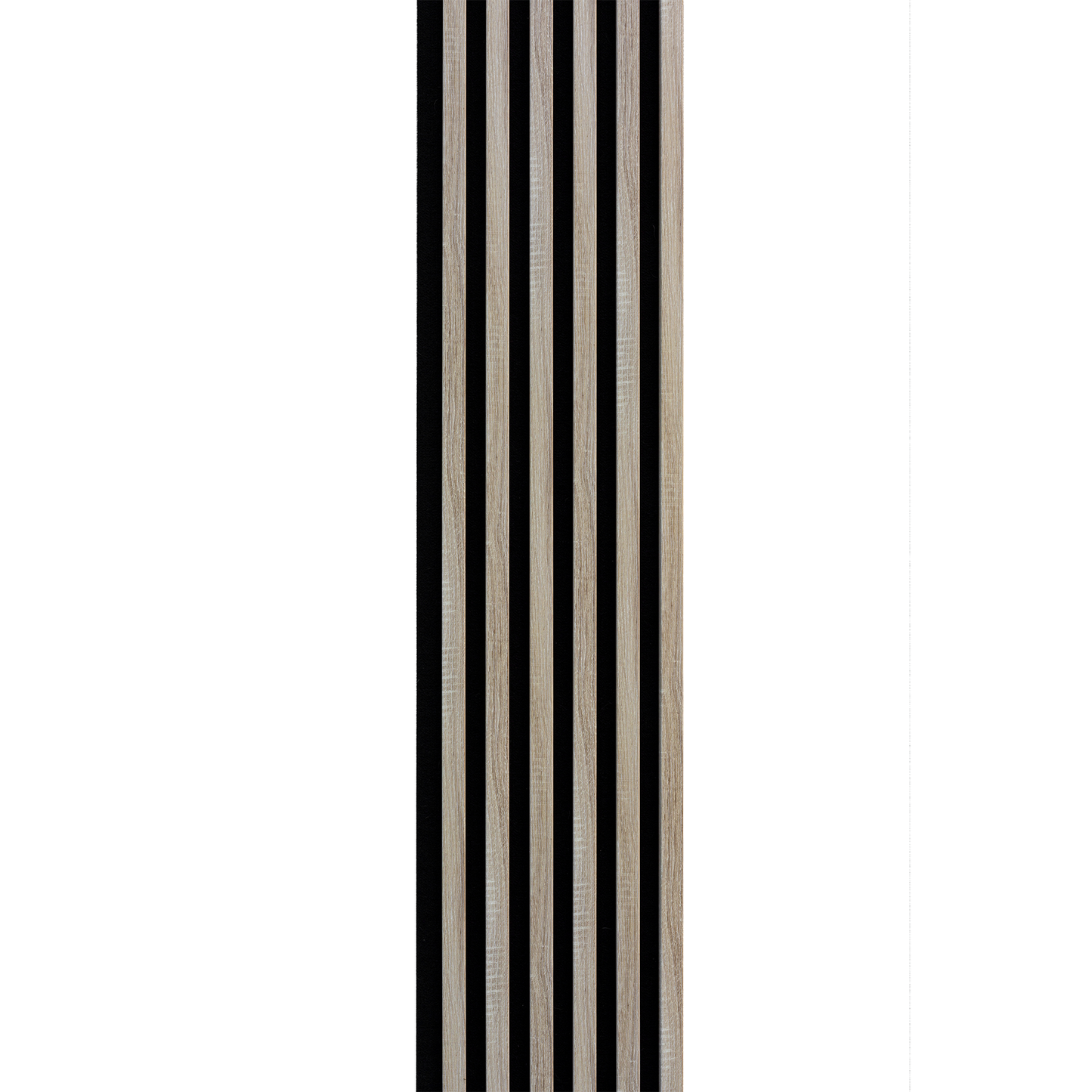 Marbet Design Woodline - Samona Oak Lamella Panel on Black Felt - 2700 x 300 mm
