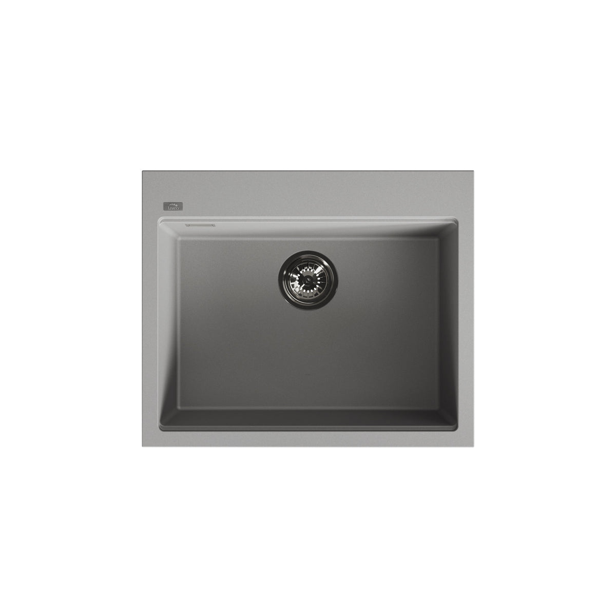 Laveo Tau Granite Sink 1 Bowl 600mm - Grey – product view 5