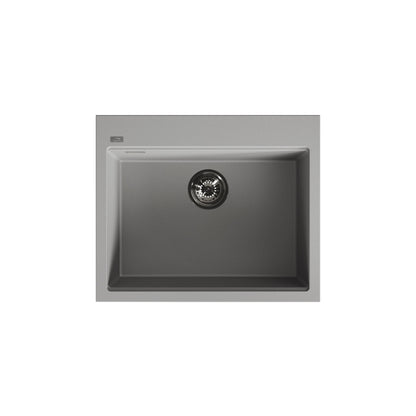 Laveo Tau Granite Sink 1 Bowl 600mm - Grey – product view 5