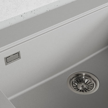 Laveo Tau Granite Kitchen Sink Single Bowl 700 mm - Grey – product view 3
