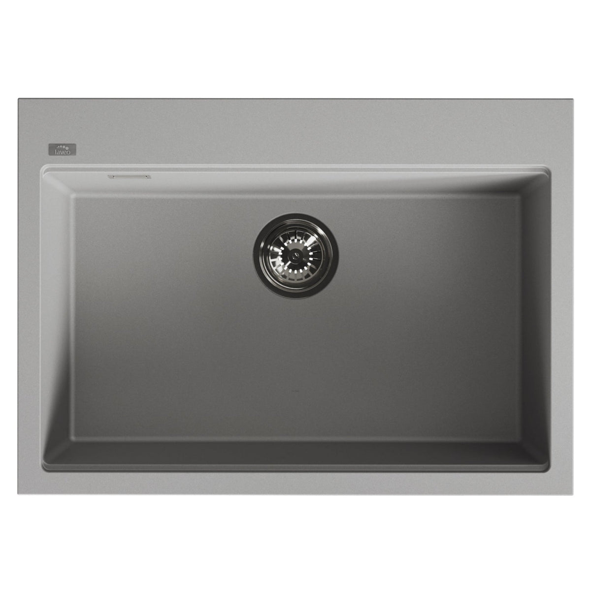 Laveo Tau Granite Kitchen Sink Single Bowl 700 mm - Grey – product view 5