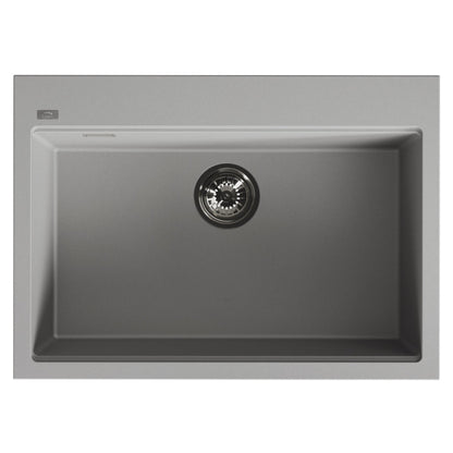 Laveo Tau Granite Kitchen Sink Single Bowl 700 mm - Grey – product view 5