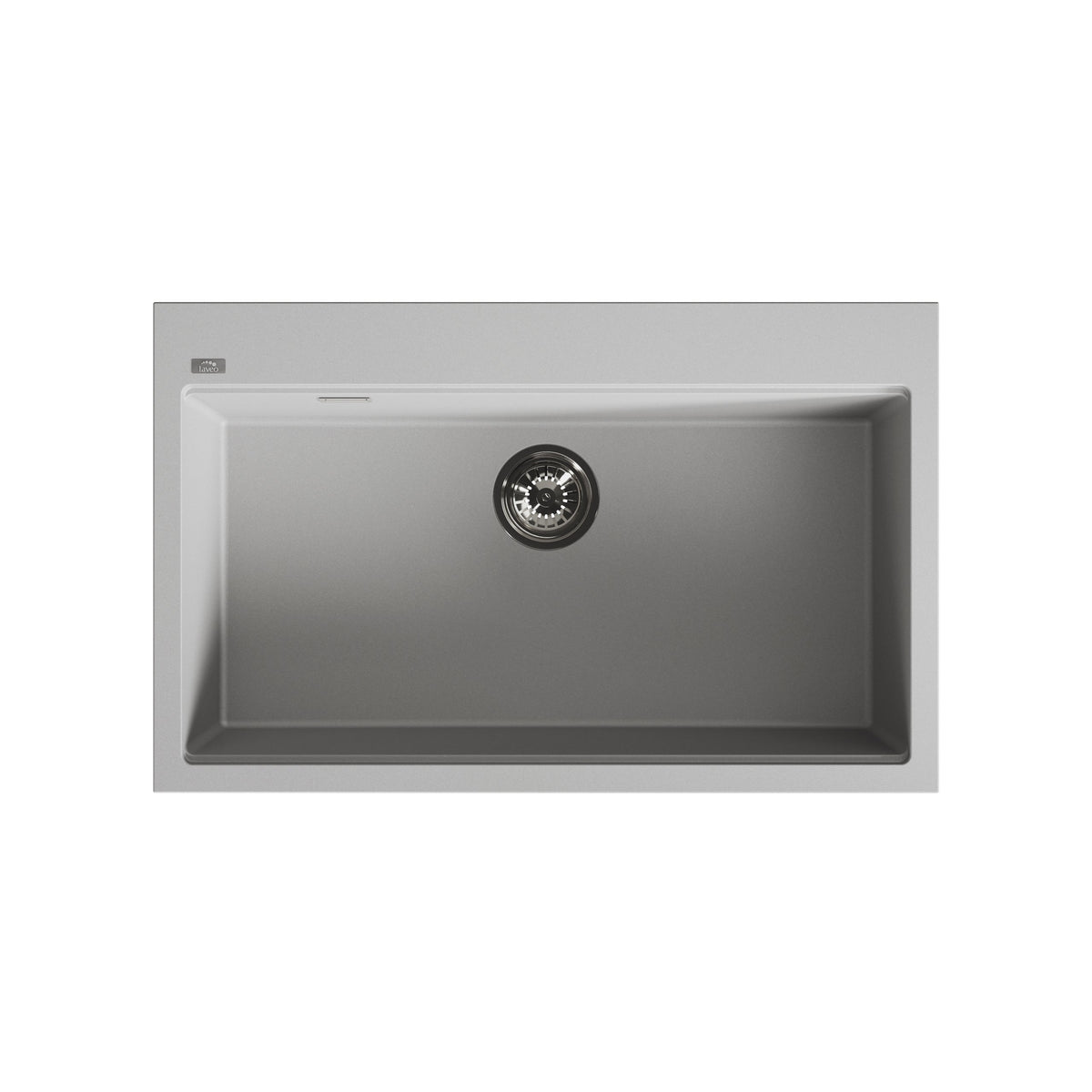 Laveo Tau Granite Sink 1 Bowl 800mm - Grey – product view 5