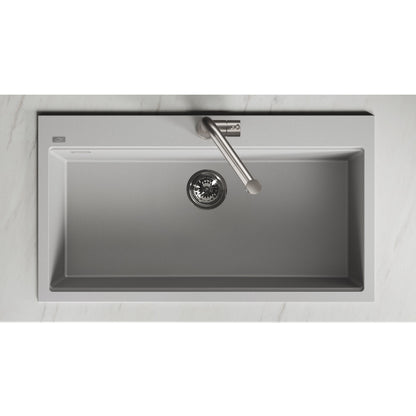 Laveo Tau Granite Sink 1 Bowl 900mm - Grey – product view 4