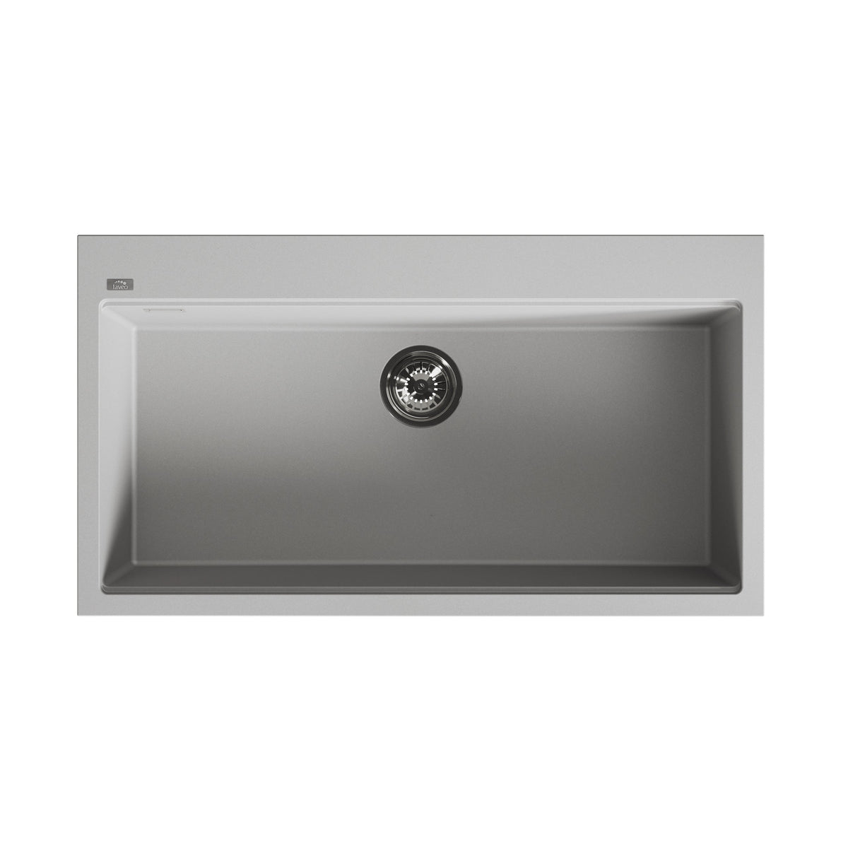Laveo Tau Granite Sink 1 Bowl 900mm - Grey – product view 5