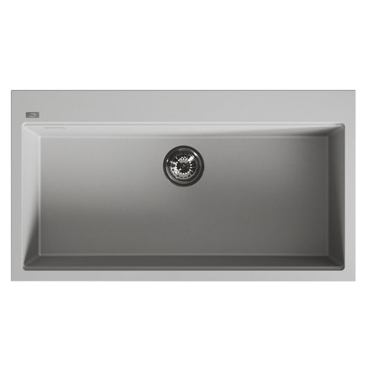 Laveo Tau Granite Sink 1 Bowl 900mm - Grey – product view 5