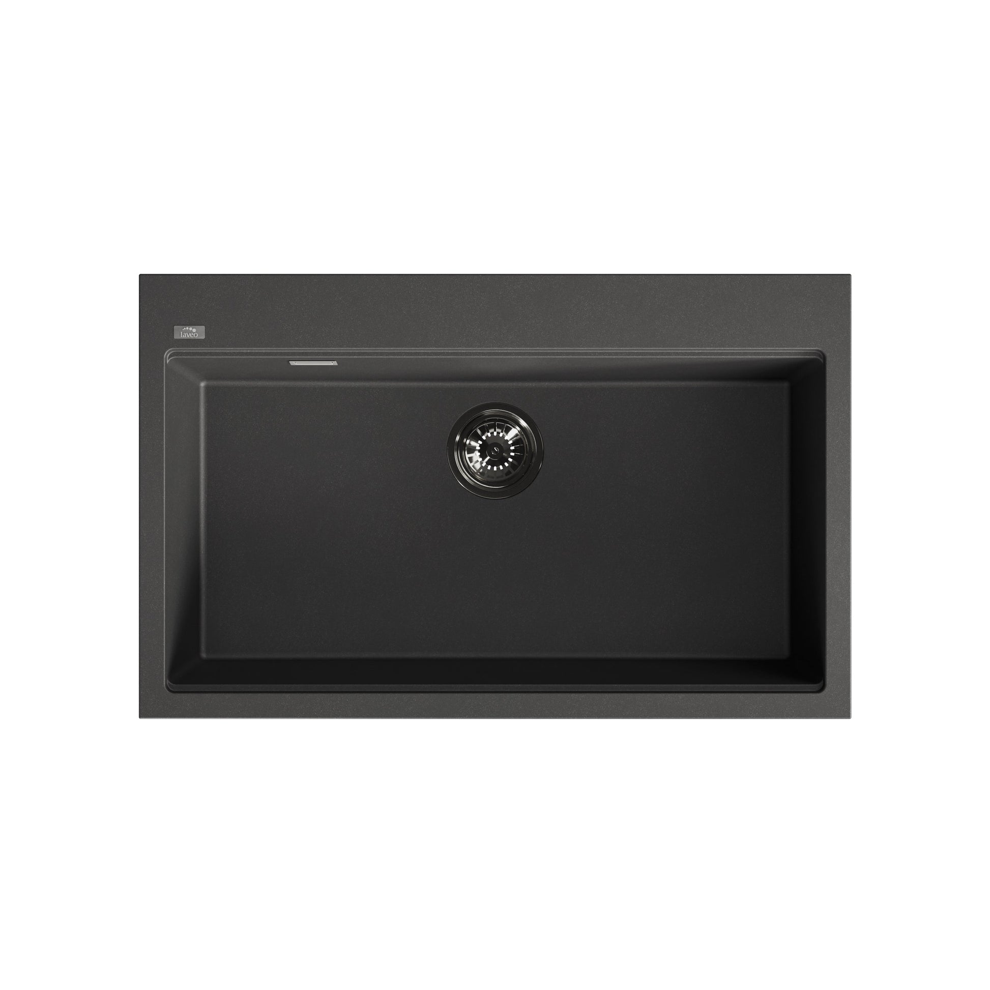 Laveo Tau Granite Sink 1 Bowl 800mm - Black – product view 5