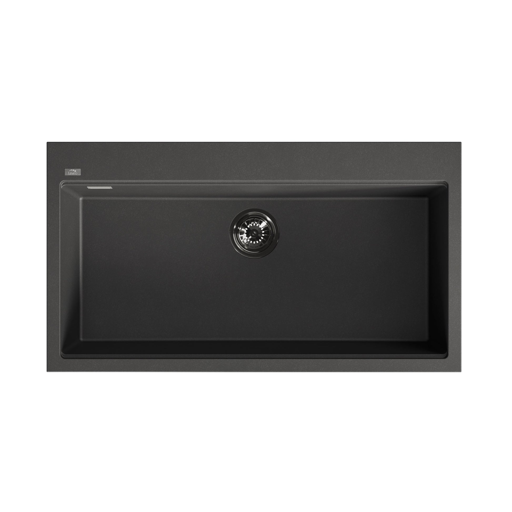 Laveo Tau Granite Sink 1 Bowl 900mm - Black – product view 5