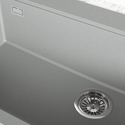 Laveo Tau Granite Kitchen Sink Single Bowl 900 mm - Volcano Grey – product view 3