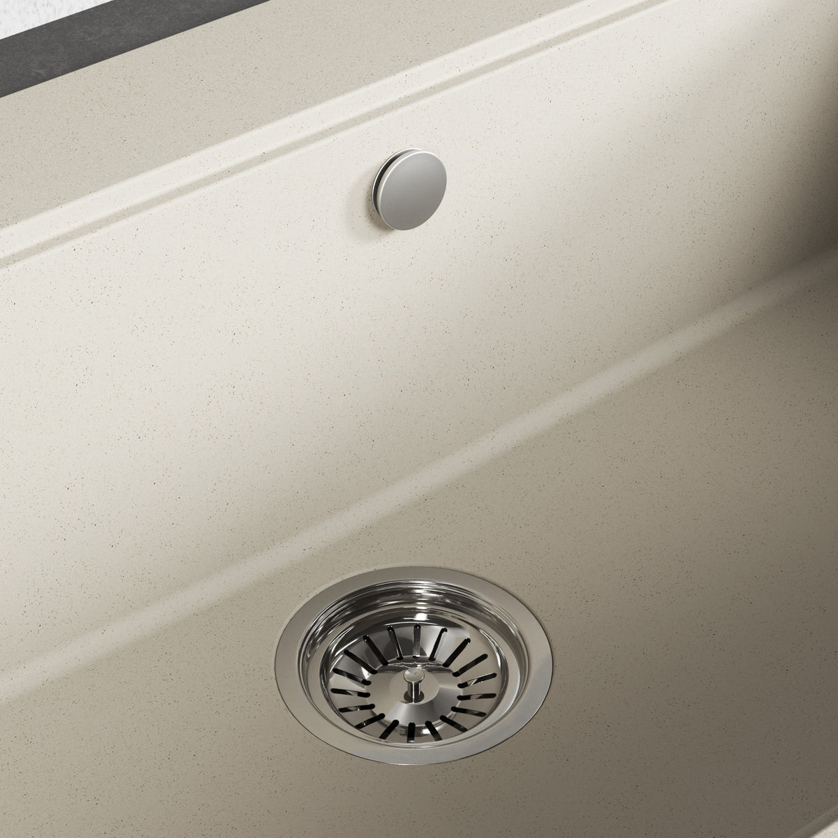 Laveo Tau Granite Sink 1 Bowl 800mm - Beige – product view 3