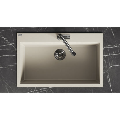 Laveo Tau Granite Sink 1 Bowl 800mm - Beige – product view 4