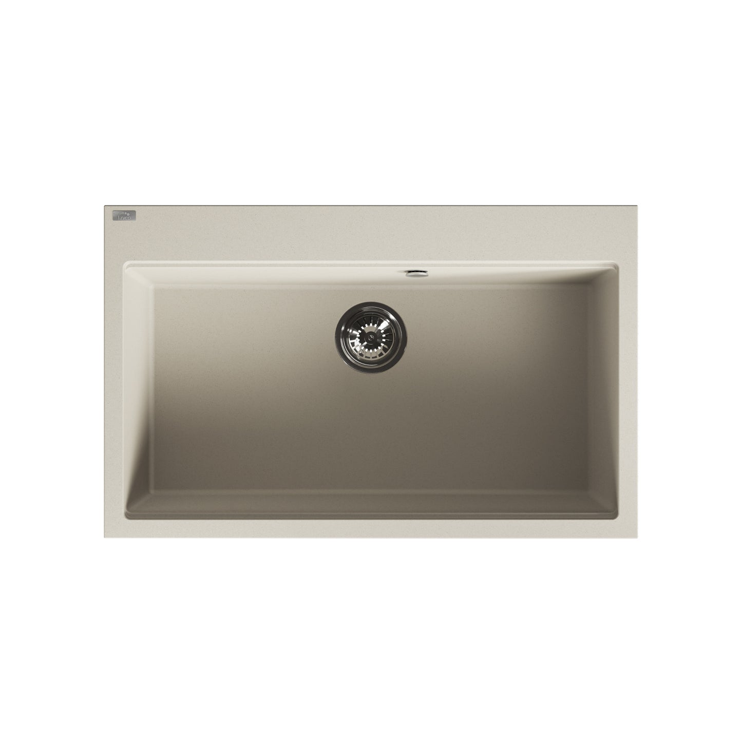 Laveo Tau Granite Sink 1 Bowl 800mm - Beige