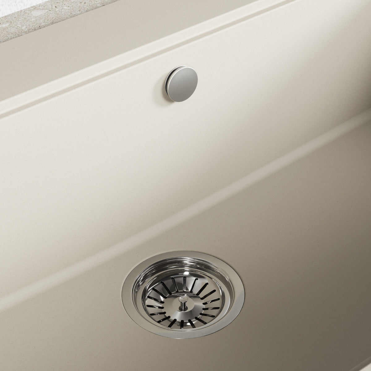 Laveo Tau Granite Sink 1 Bowl 900mm - Beach Sand – product view 3
