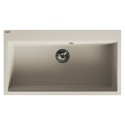 Laveo Tau Granite Sink 1 Bowl 900mm - Beach Sand – product view 5