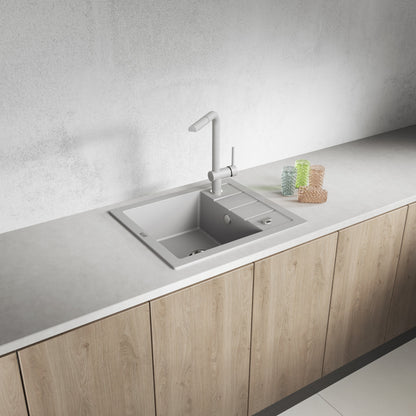 Laveo Trzynastka Granite Sink 1 Bowl - Grey – product view 1