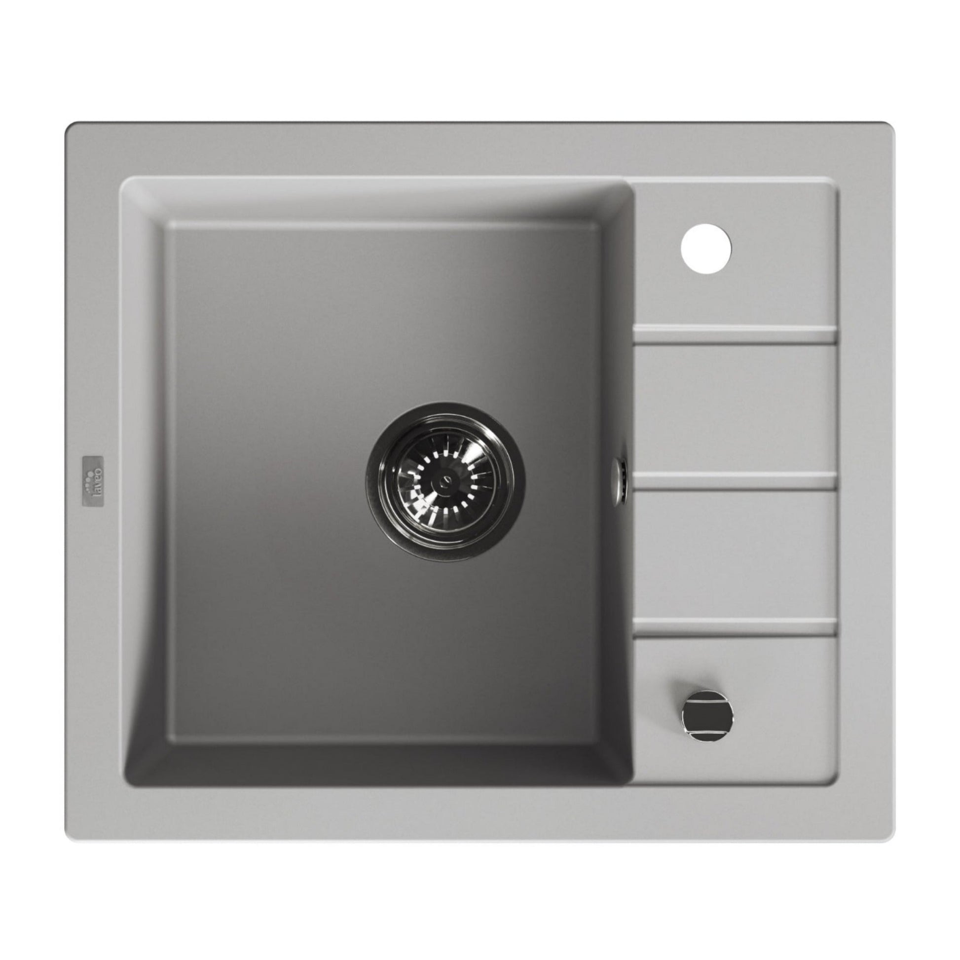 Laveo Trzynastka Granite Sink 1 Bowl - Grey – product view 5
