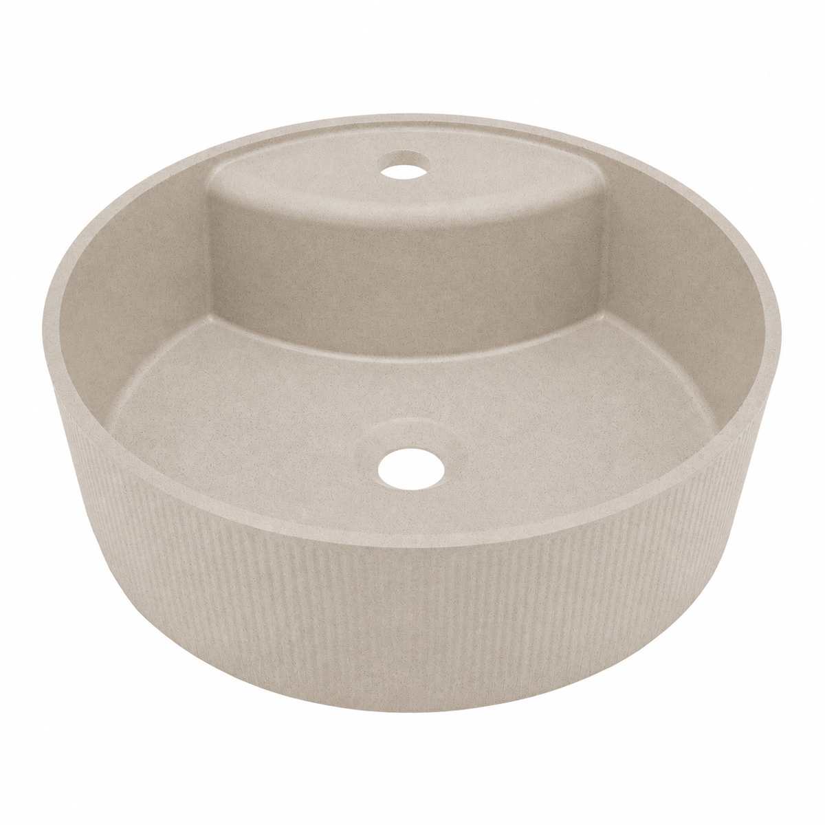 Laveo Cliff Grooved Granite Countertop Basin 360 mm - Beige – featured product image