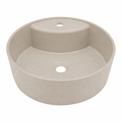 Laveo Cliff Grooved Granite Countertop Basin 360 mm - Beige – featured product image