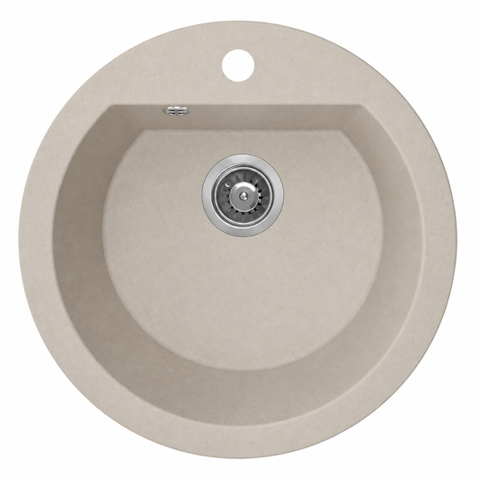 Laveo Dafne Granite Sink 1 Bowl - Beach Sand – Beach Sand – product view 1