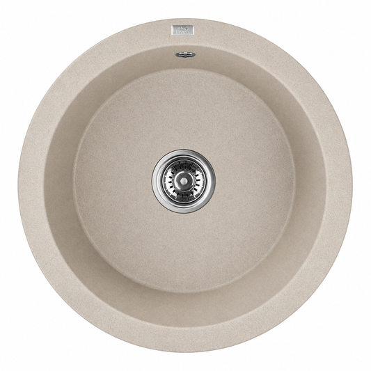 Laveo Dafne Granite Sink 1 Bowl V2 - Beach Sand – Beach Sand – product view 1