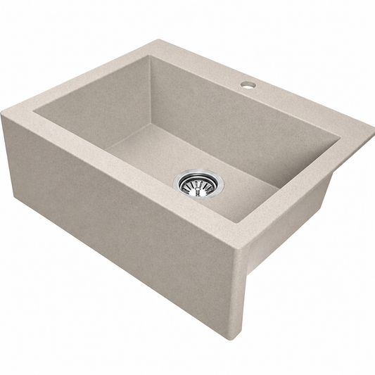 Laveo Komodo Granite Sink 1 Bowl - Beach Sand – Beach Sand – product view 1