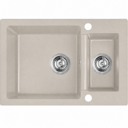 Laveo Celia Granite Sink 1.5 Bowl - Beach Sand – Beach Sand – product view 1