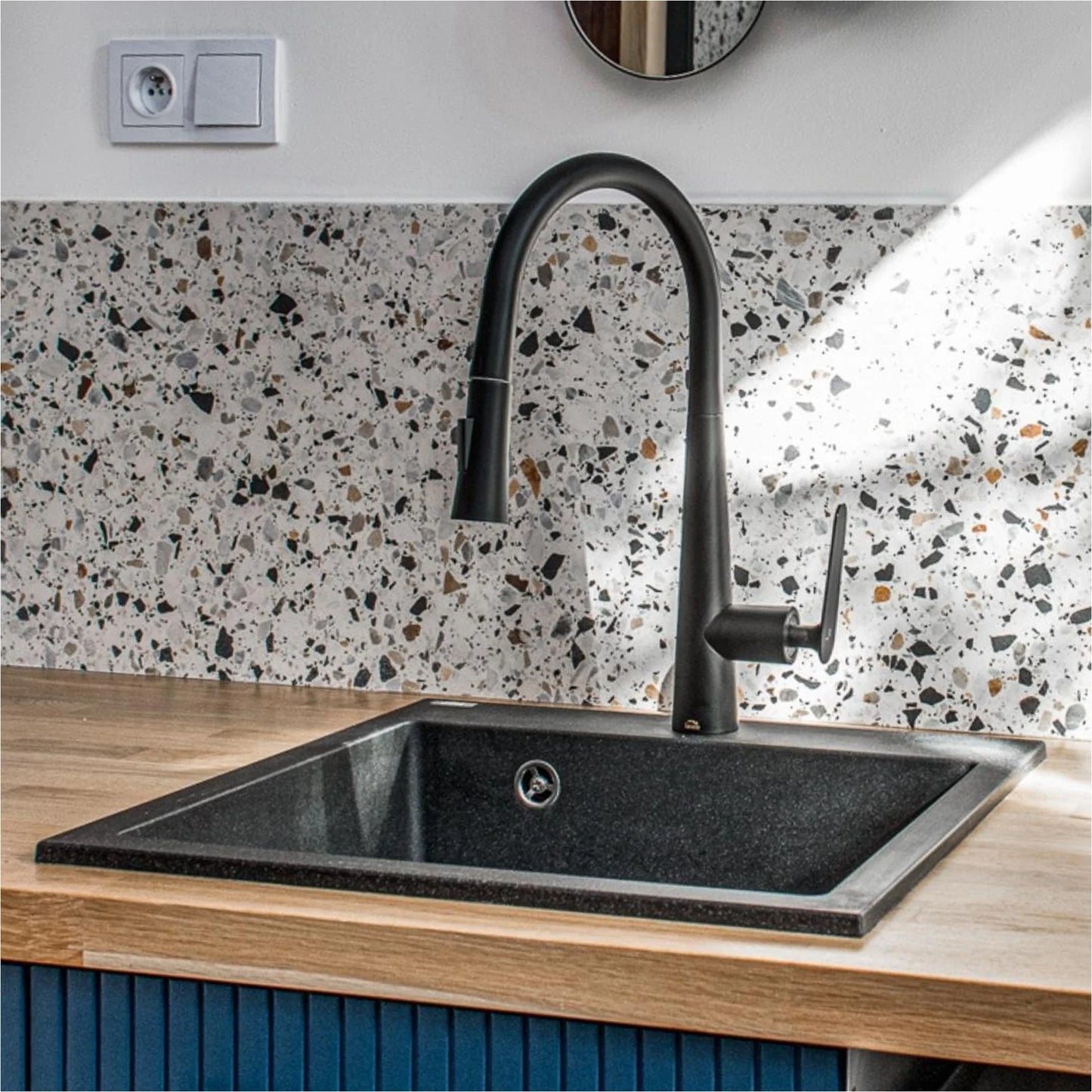 Laveo Alena SBA_J10T Jasmine granite sink - view 4