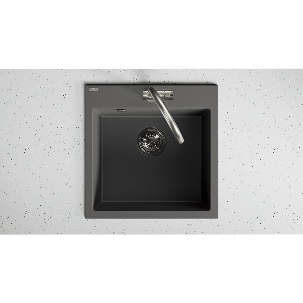 Laveo Alena SBA_V10T Volcano granite sink - view 2