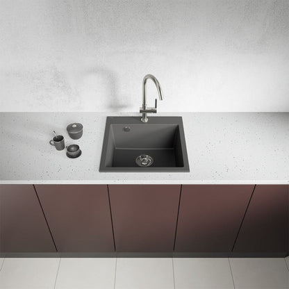 Laveo Alena SBA_V10T Volcano granite sink - view 4