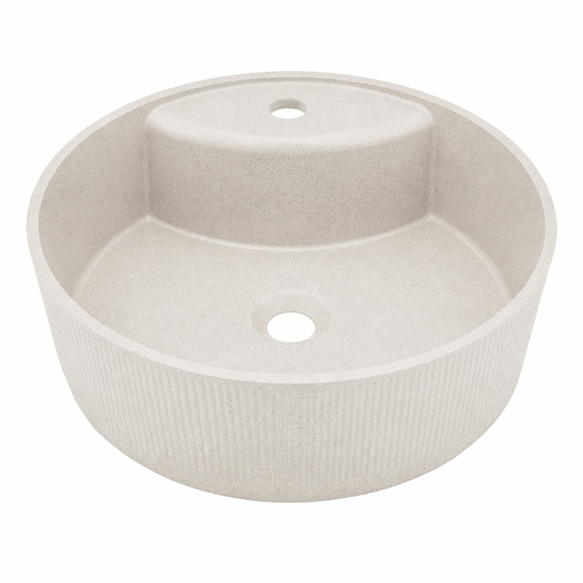 Laveo Cliff grooved granite countertop basin in Jasmine