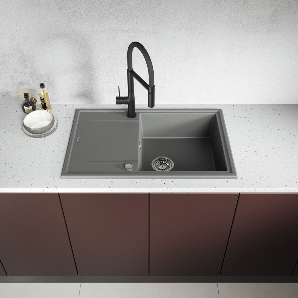 Laveo Megalo SBE_V21T Volcano granite sink - view 3