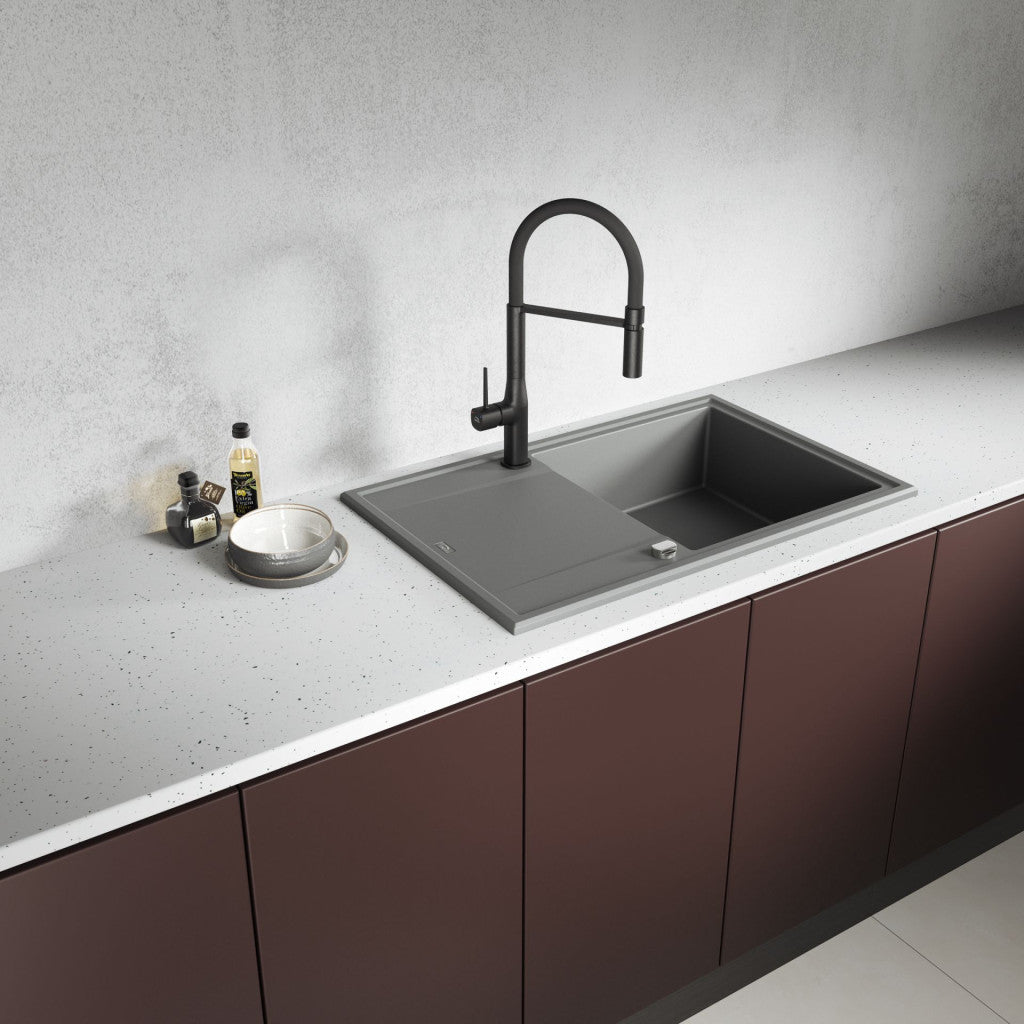 Laveo Megalo SBE_V21T Volcano granite sink - view 4