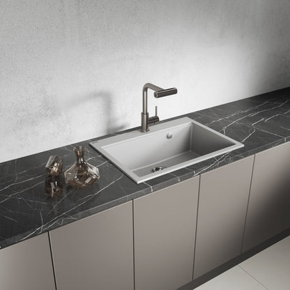 Laveo Tau Granite Sink 1 Bowl 700 mm – Grey – additional product view