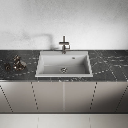 Laveo Tau Granite Sink 1 Bowl 700 mm – Grey – additional product view