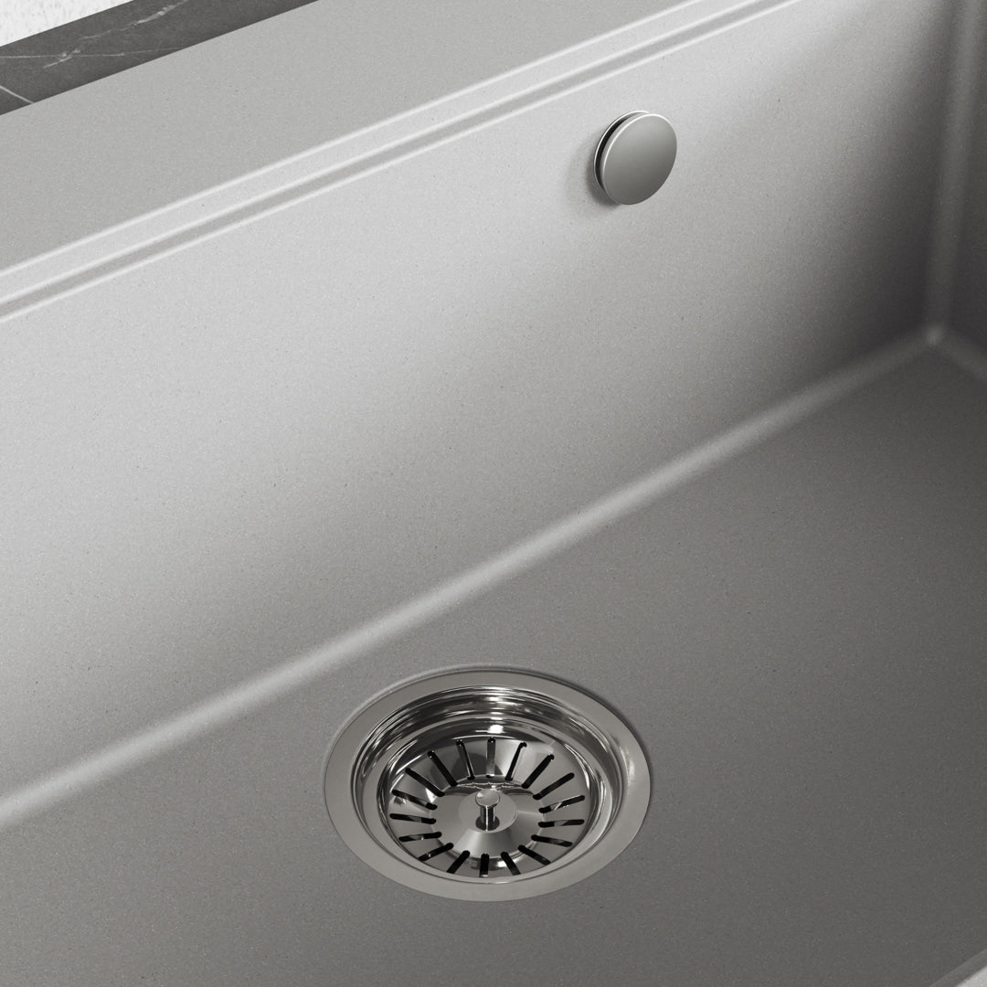 Laveo Tau Granite Sink 1 Bowl 700 mm – Grey – additional product view