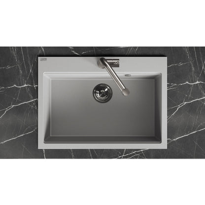 Laveo Tau Granite Sink 1 Bowl 700 mm – Grey – additional product view