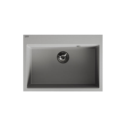 Laveo Tau Granite Sink 1 Bowl 700 mm – Grey – additional product view