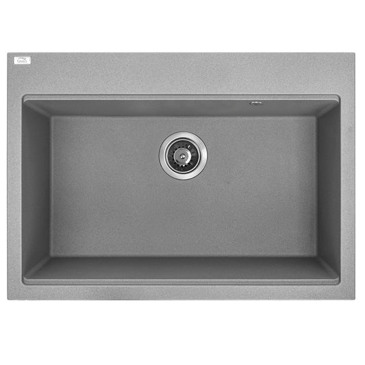Laveo Tau Granite Sink 1 Bowl 700 mm – Grey – SBT_5107