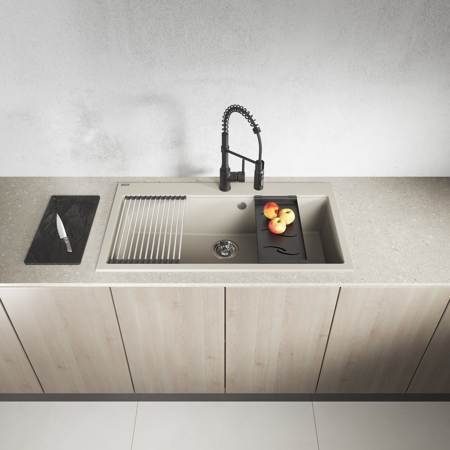 Laveo Tau Granite Sink - Jasmine - SBT_J109 – additional product view