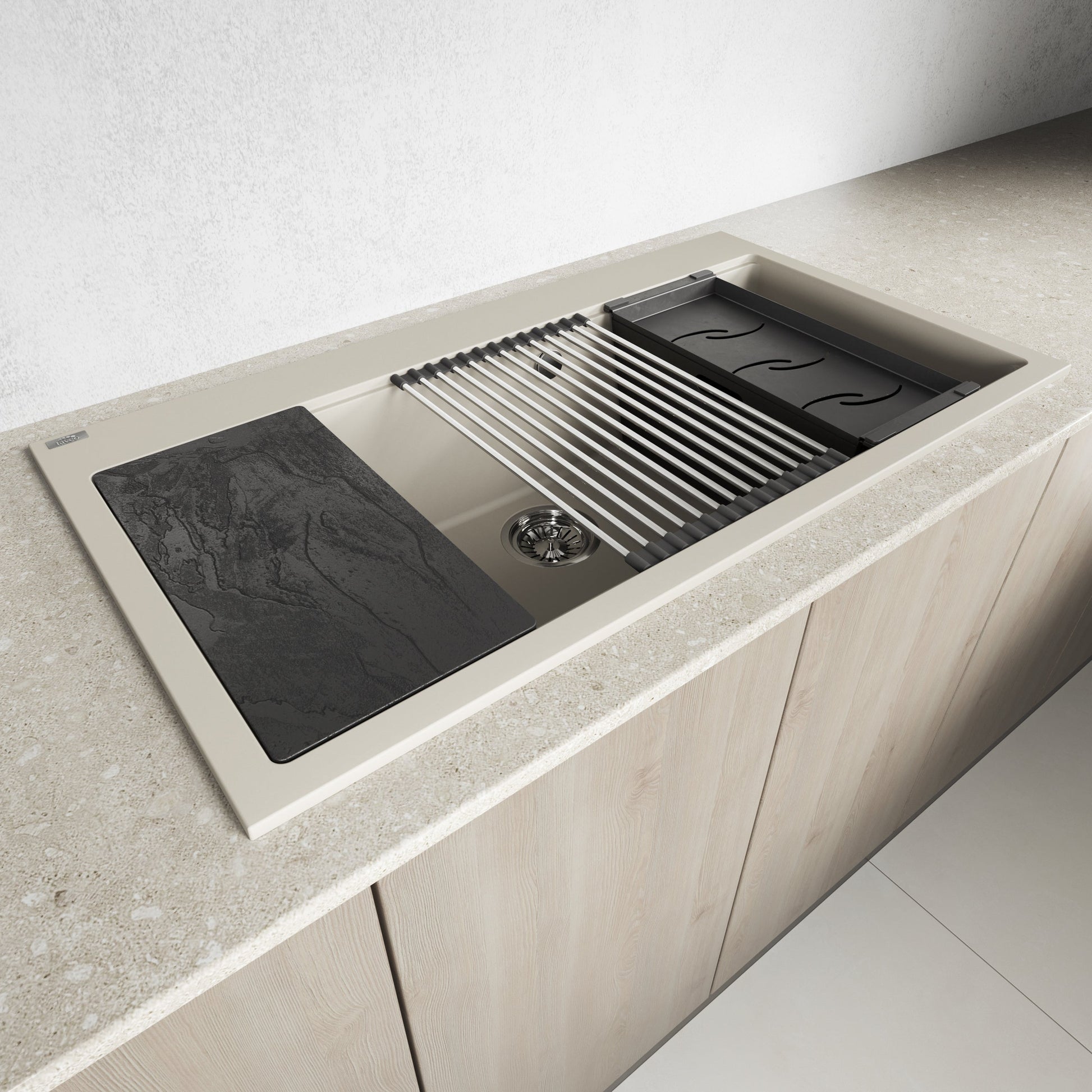 Laveo Tau Granite Sink - Jasmine - SBT_J109 – additional product view