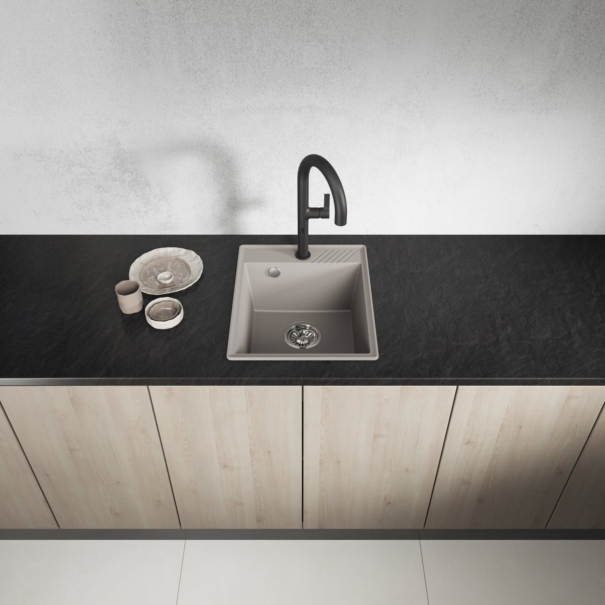 Laveo Hub Granite Sink – Beige – additional product view