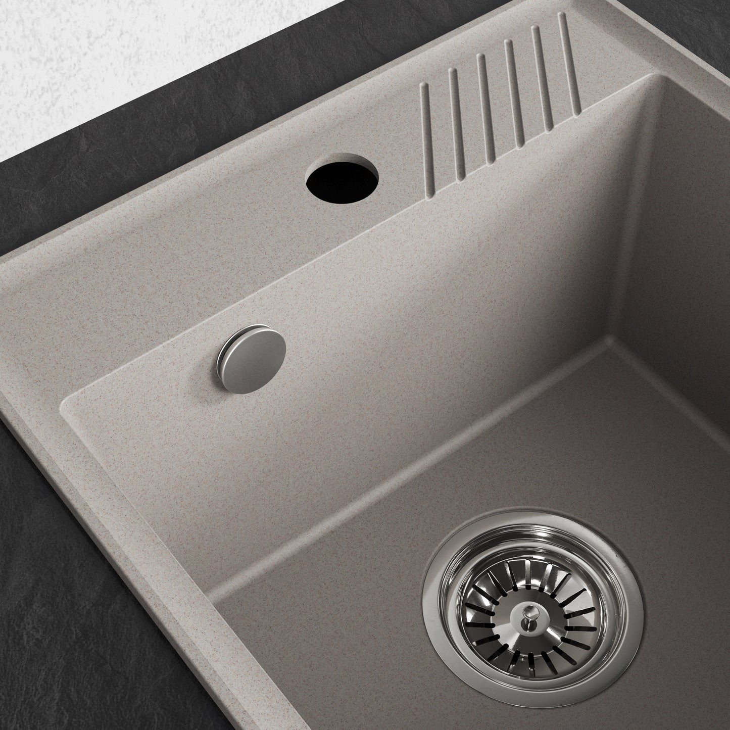 Laveo Hub Granite Sink – Beige – additional product view