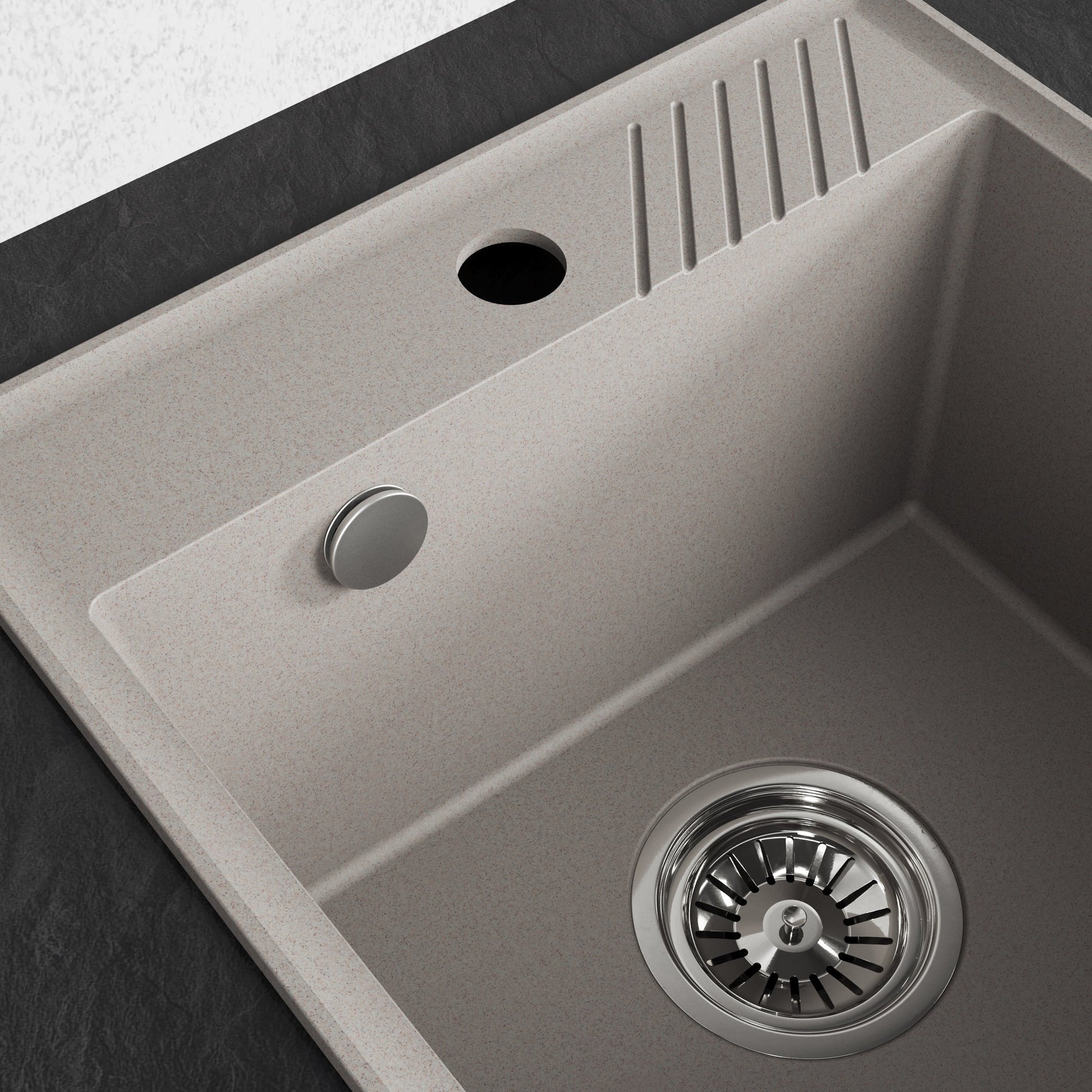 Laveo Hub Granite Sink – Beige – additional product view