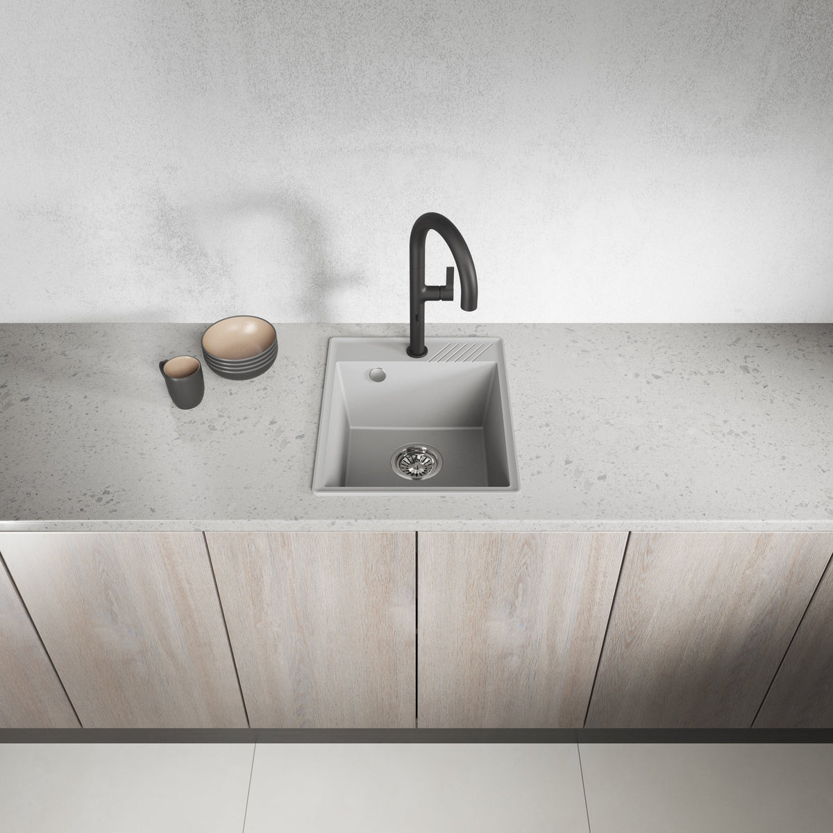 Laveo Hub Granite Sink – Grey – additional product view