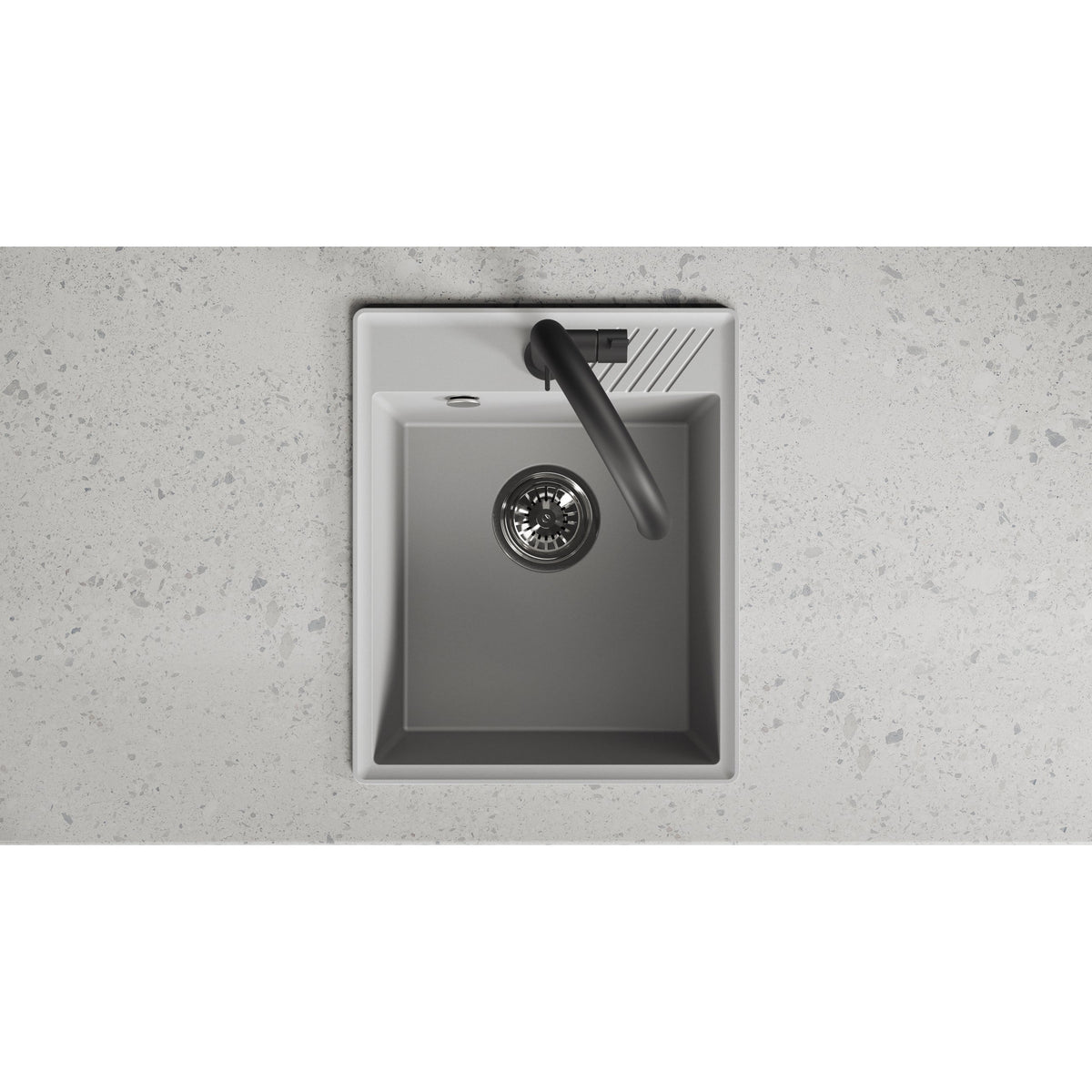 Laveo Hub Granite Sink – Grey – additional product view