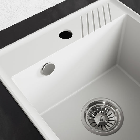 Laveo Hub Granite Sink – White – additional product view