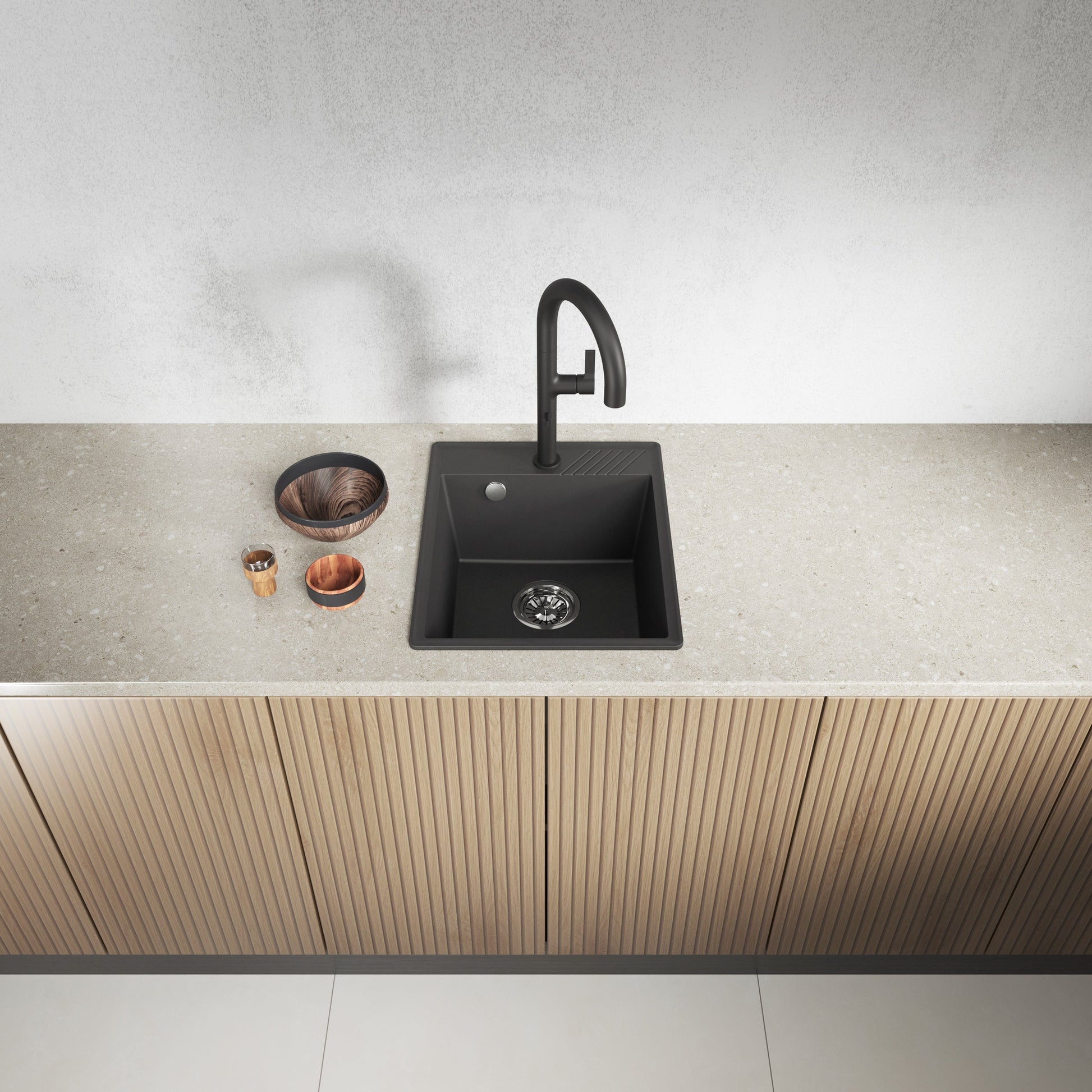 Laveo Hub Granite Sink – Black – additional product view
