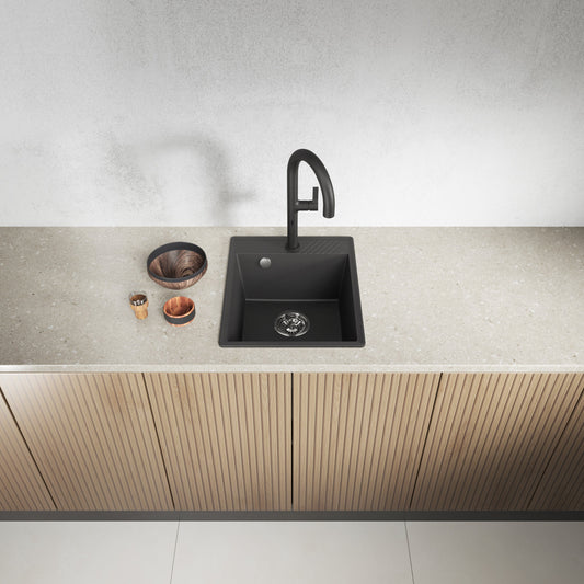 Laveo Hub Granite Sink – Black – additional product view