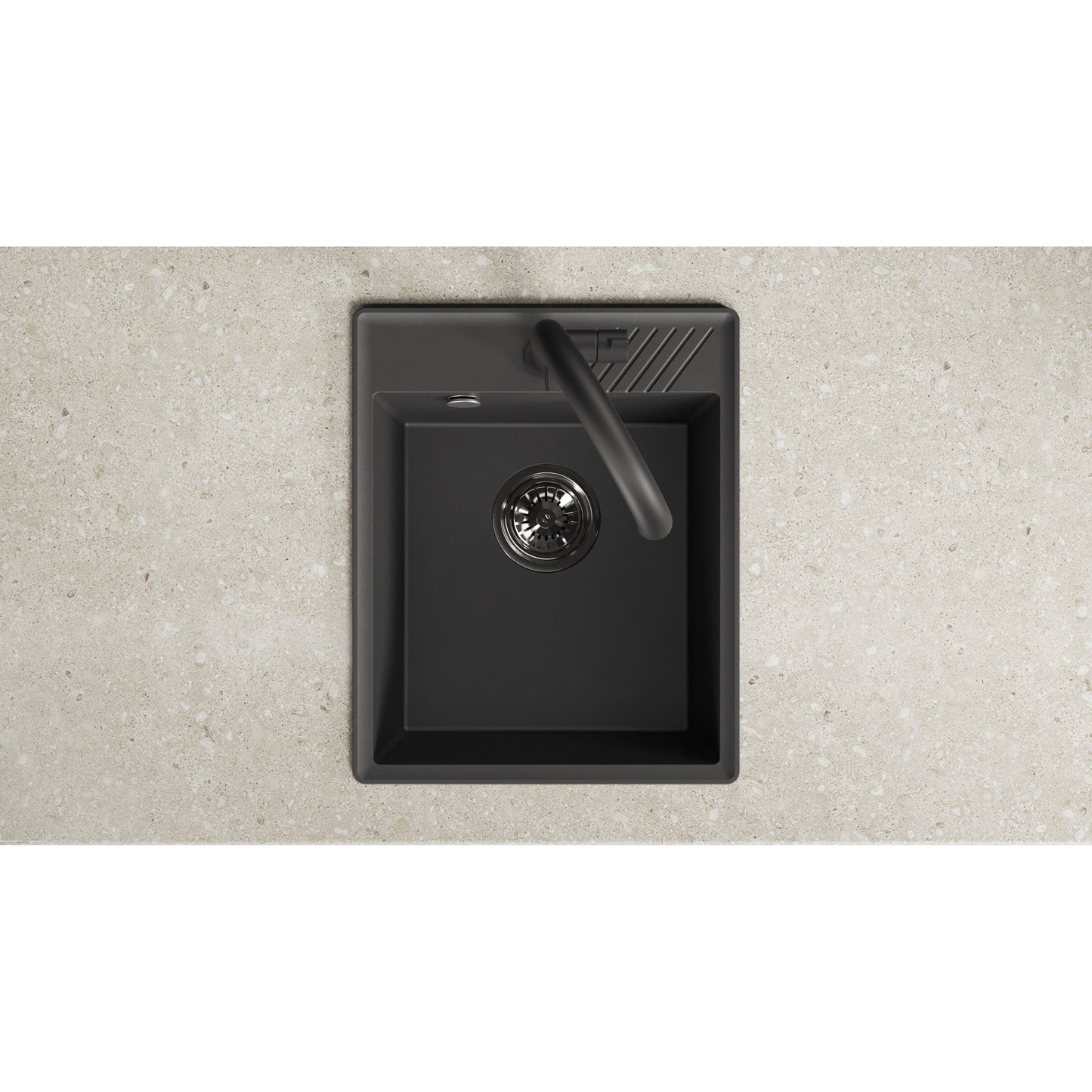 Laveo Hub Granite Sink – Black – additional product view