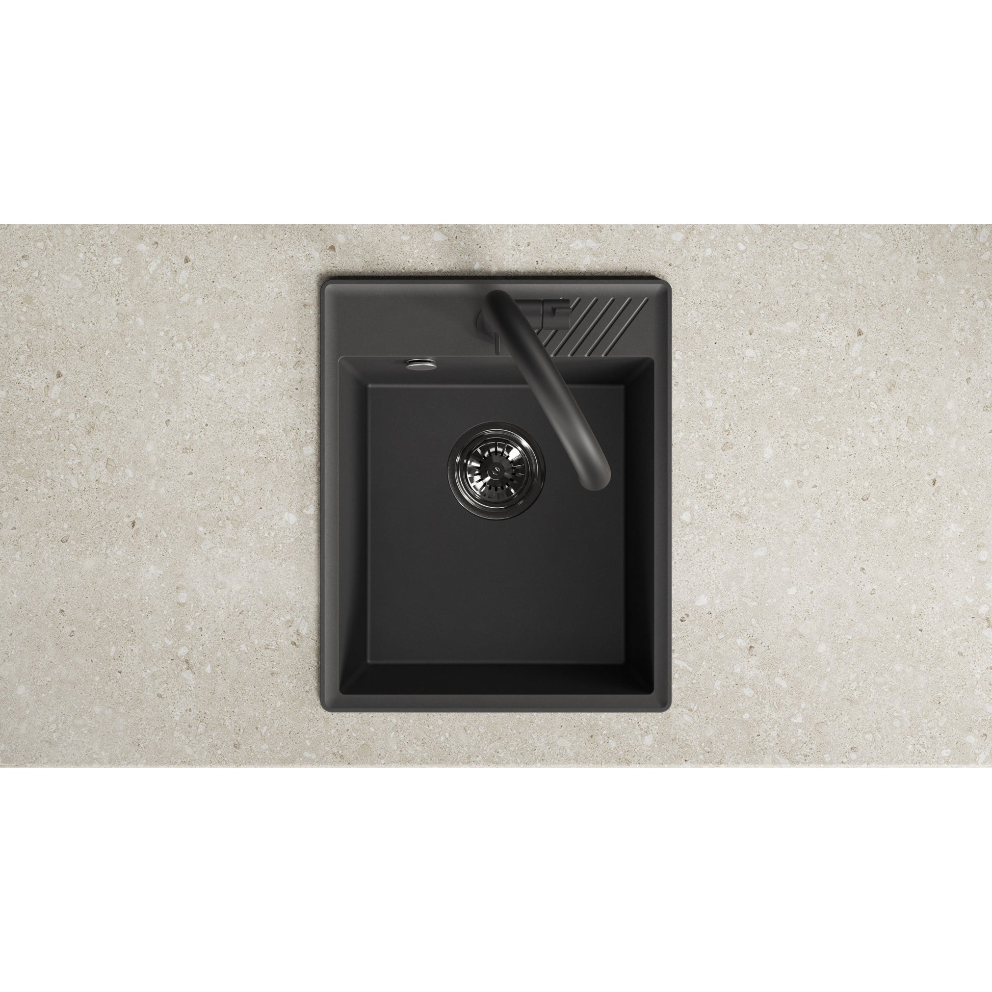 Laveo Hub Granite Sink – Black – additional product view